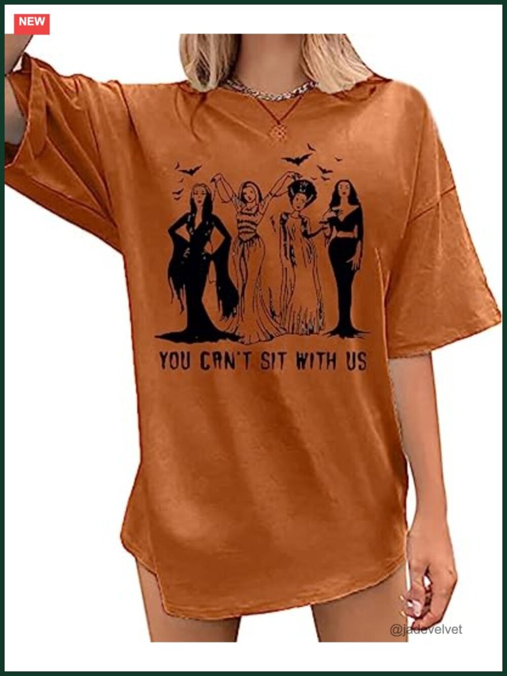 Oversized Ghoul Gang Graphic T-Shirt Women Cotton Blend Vintage Goth Tee